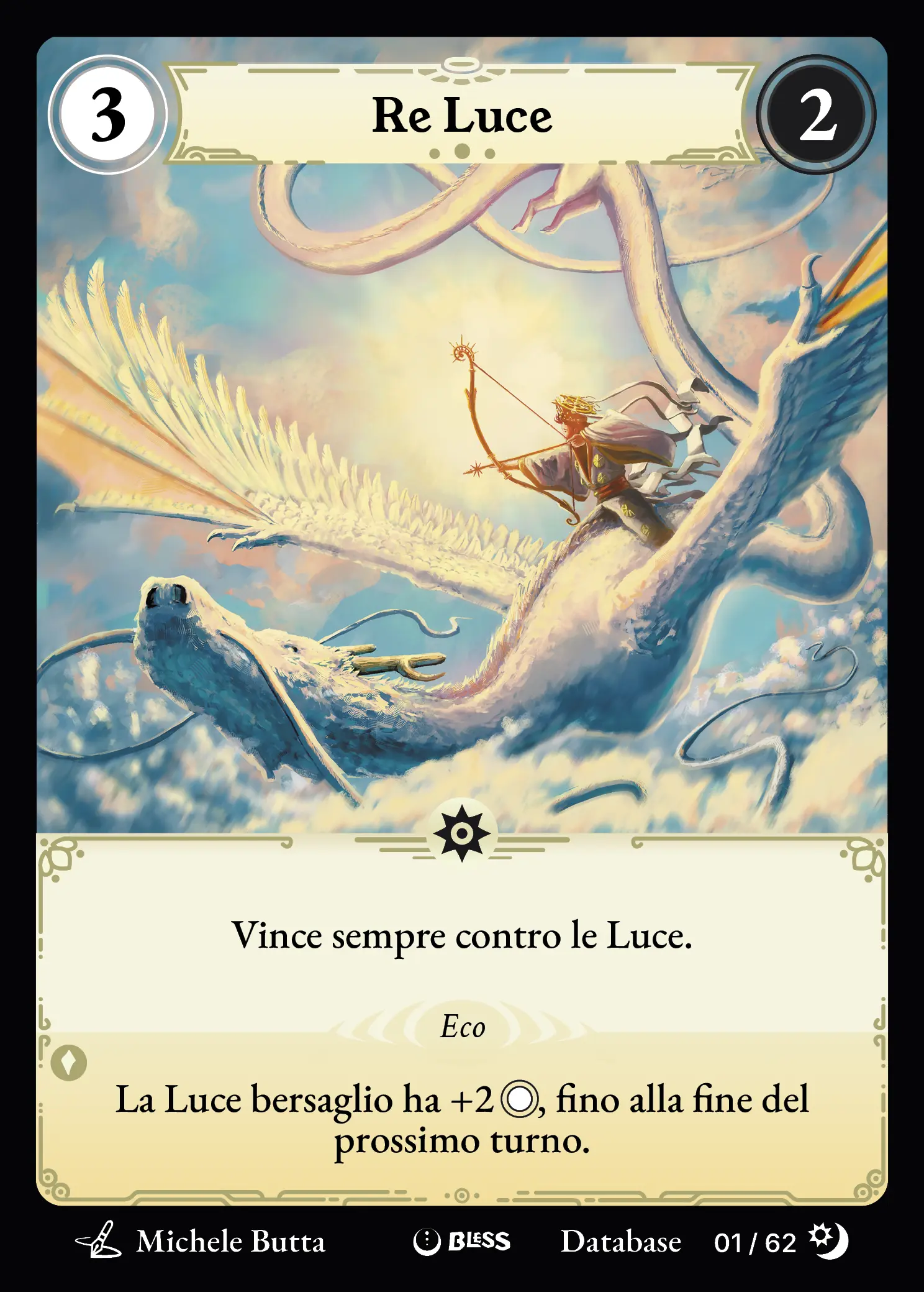 Re Luce — carta di Bless