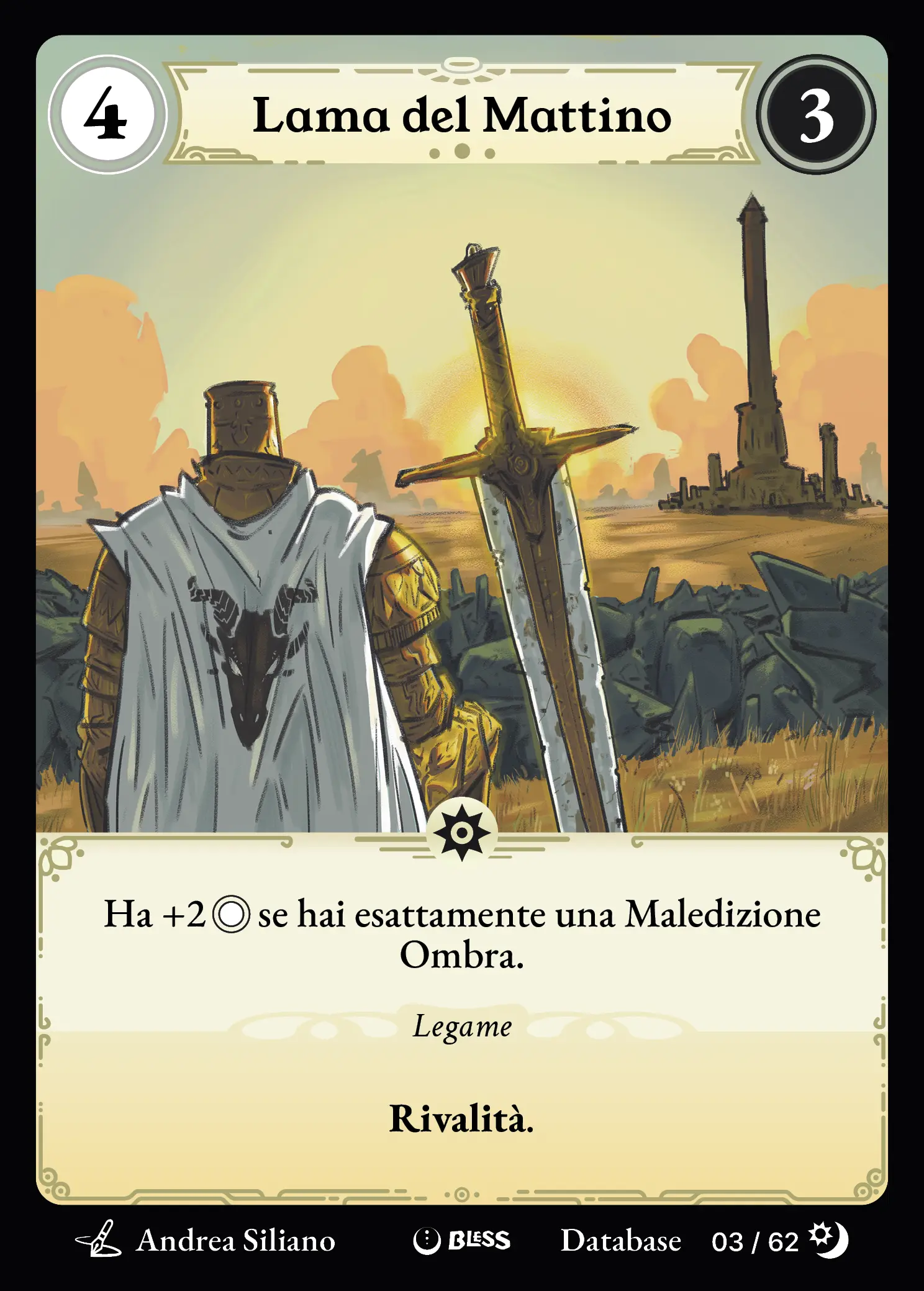 Lama del Mattino — carta di Bless