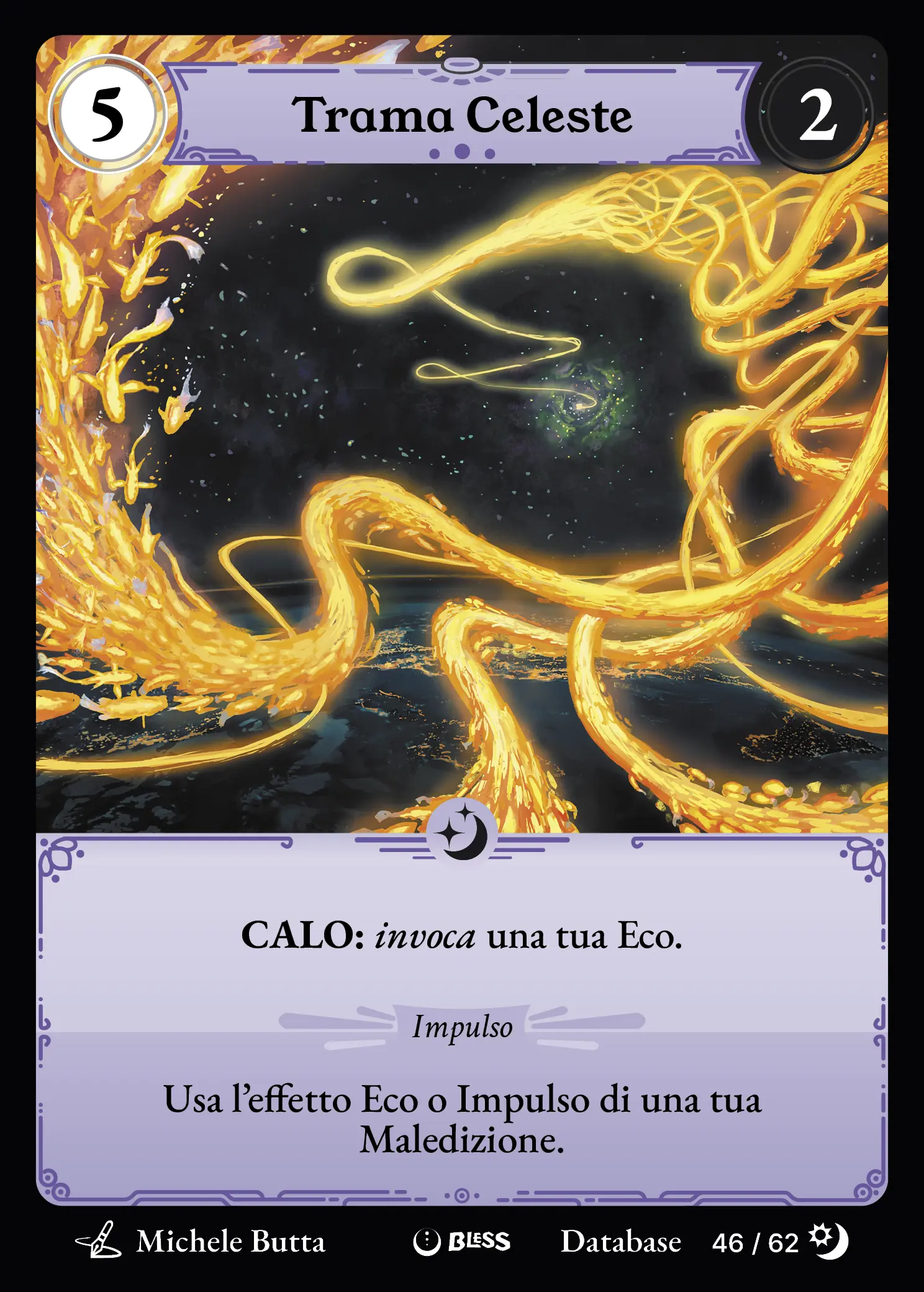 Trama Celeste — carta di Bless