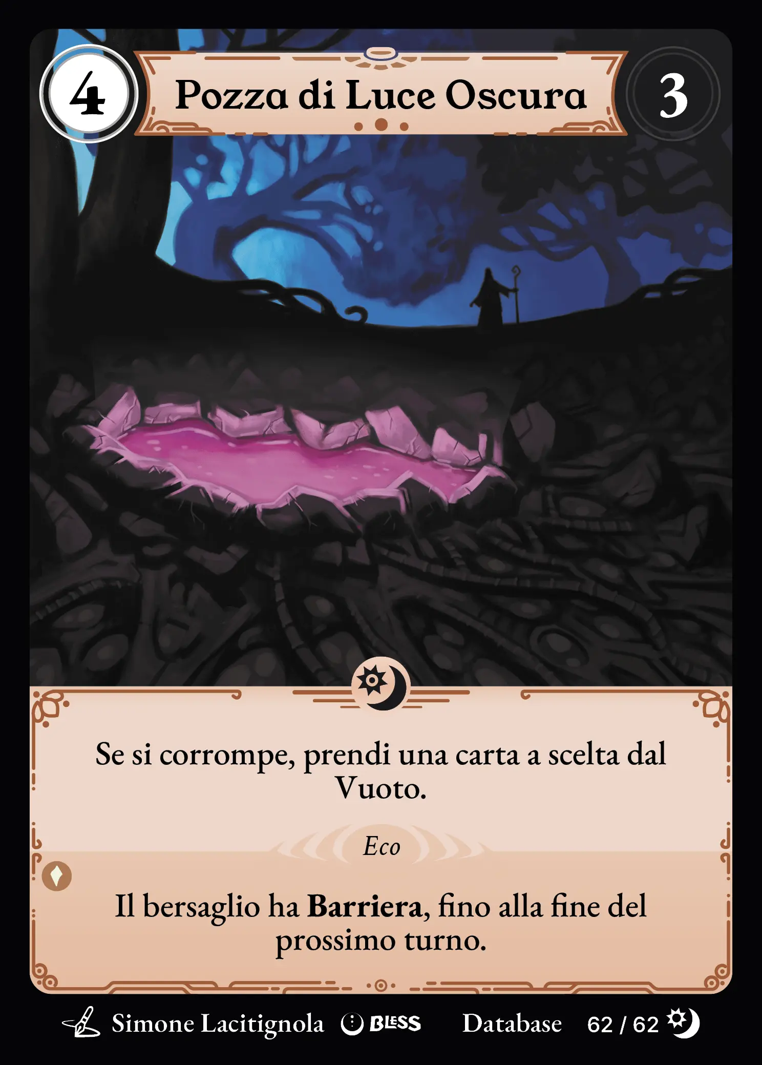 Pozza di Luce Oscura — carta di Bless